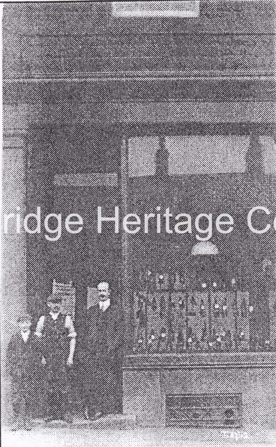 892 - Co-op building - Group of employees outside main building - Unknown